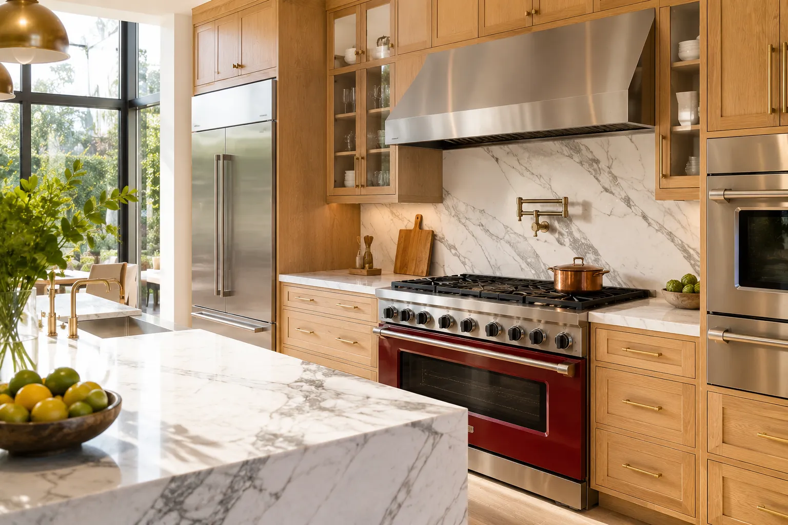 Viking appliances in a luxury Los Angeles kitchen