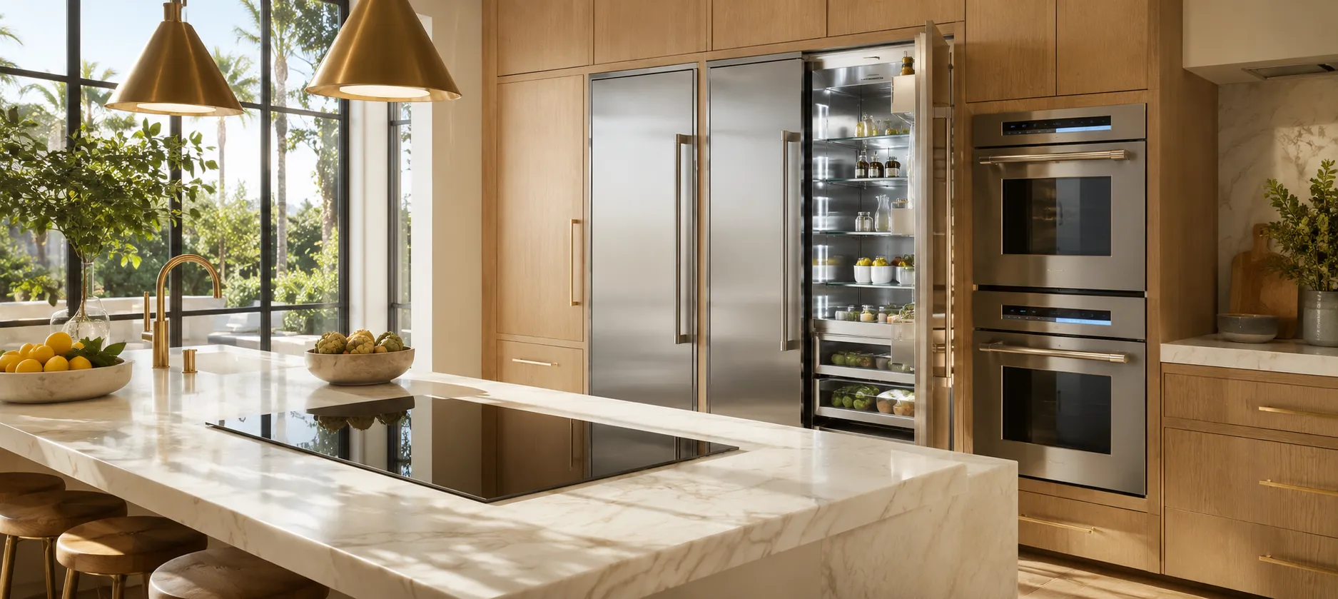 Thermador appliances in a luxury Los Angeles kitchen