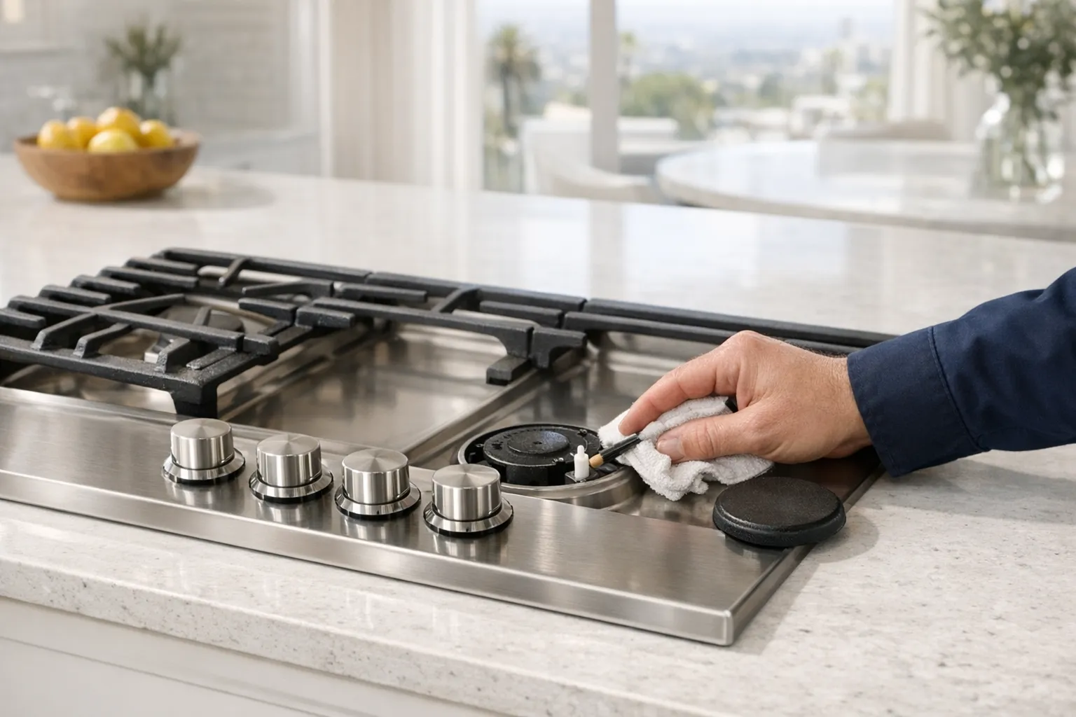 GE cooktop repair in a Los Angeles home