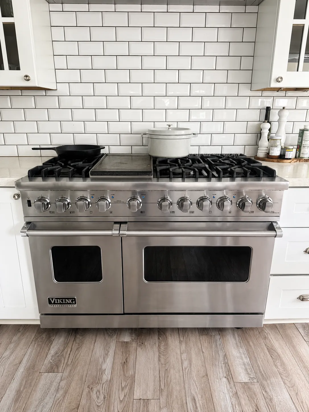 Viking Professional 48-inch gas range with double ovens
