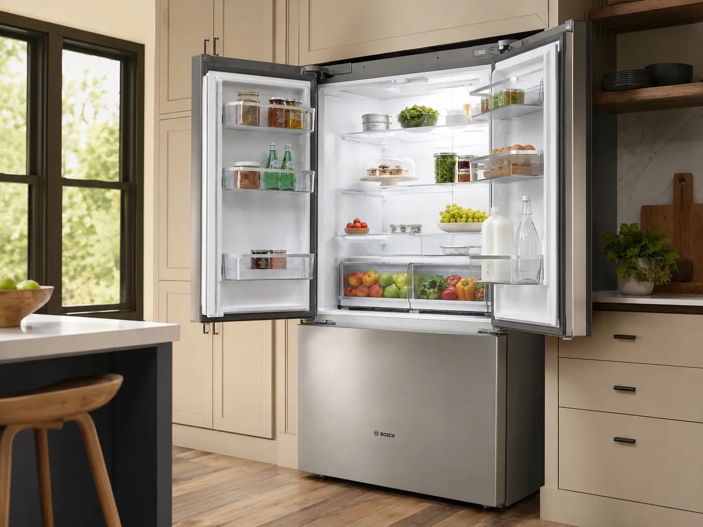 Bosch refrigerator repair in a Los Angeles home
