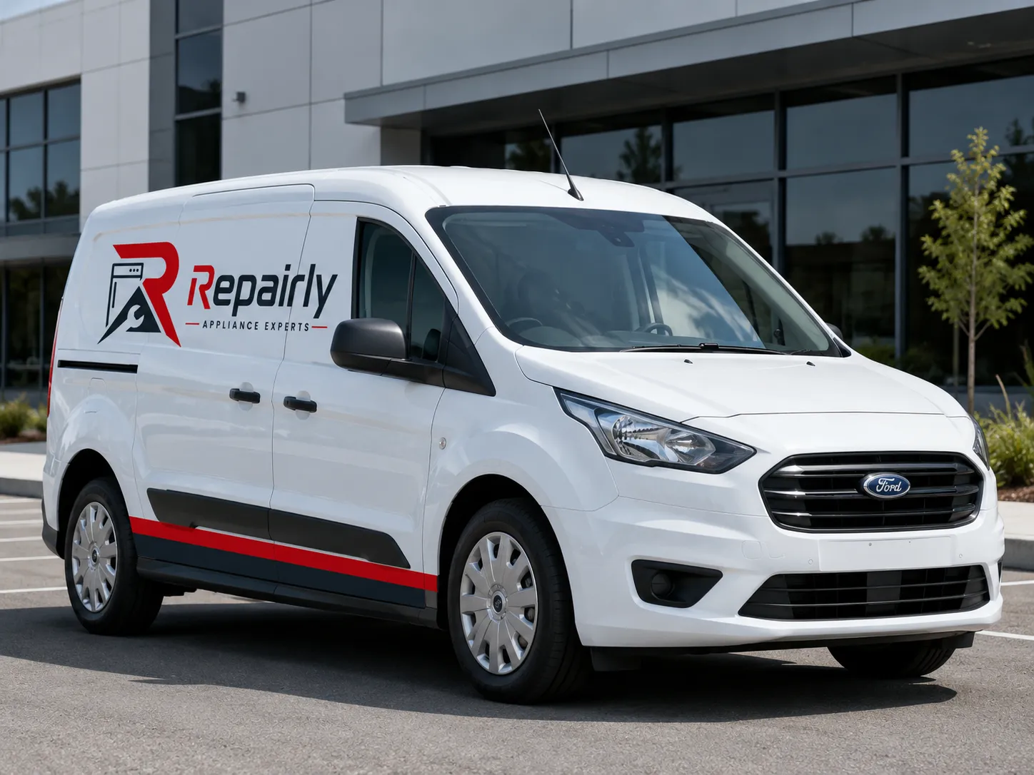 Repairly service van used for Los Angeles appliance repair calls